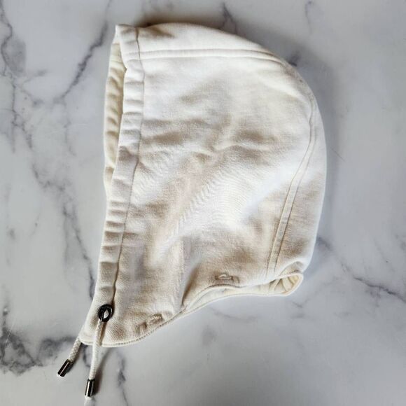 Cream good soft light plush detachable drawstring 1 piece jacket accessory - Picture 1 of 4